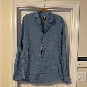johnnie-O Light Blue Casual Button Down Shirt